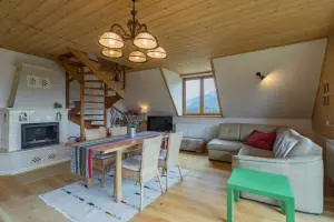 Wohnung HANKA - Wohnzimmer mit Kamin